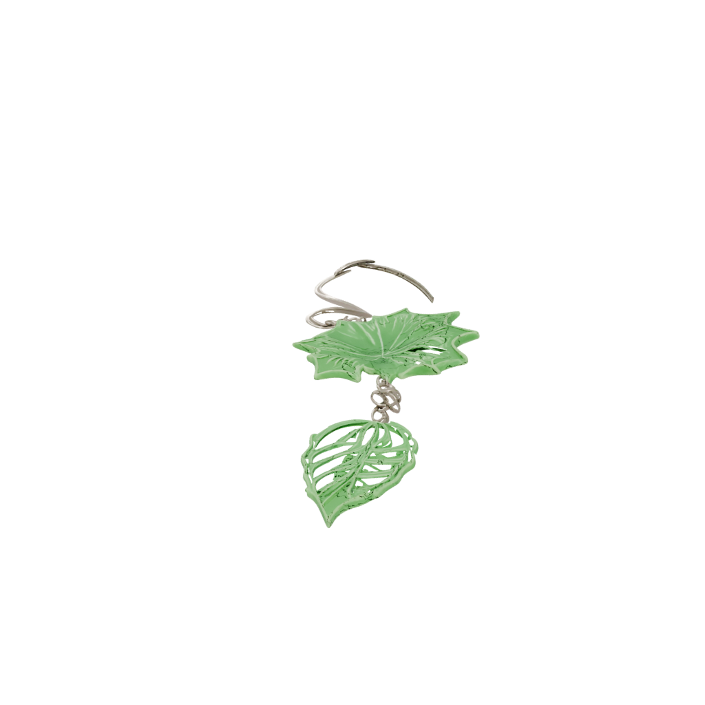 Glow Layered Leaf Charm