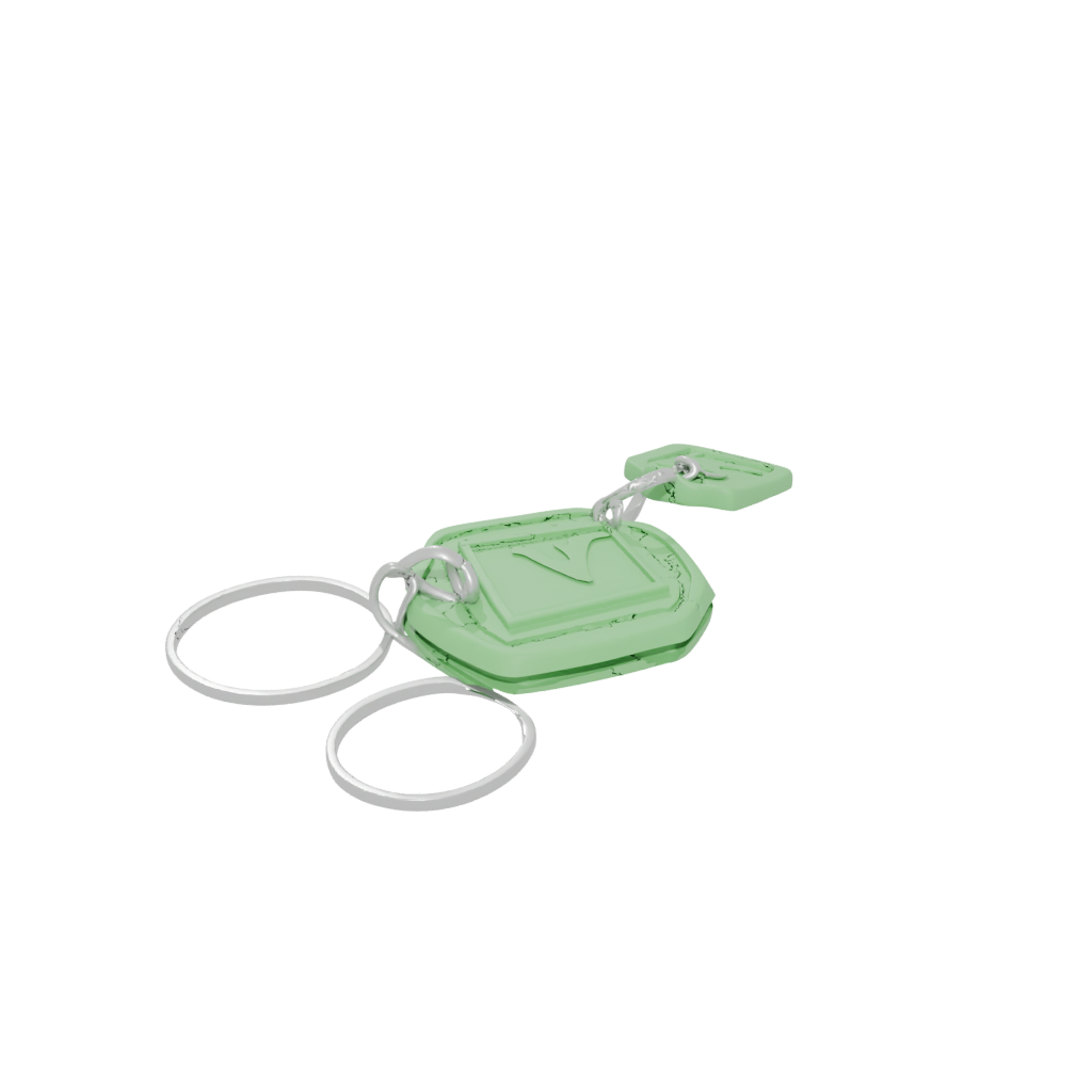 Glow Layered Monogram Initial I — keychains 3D print model, STL