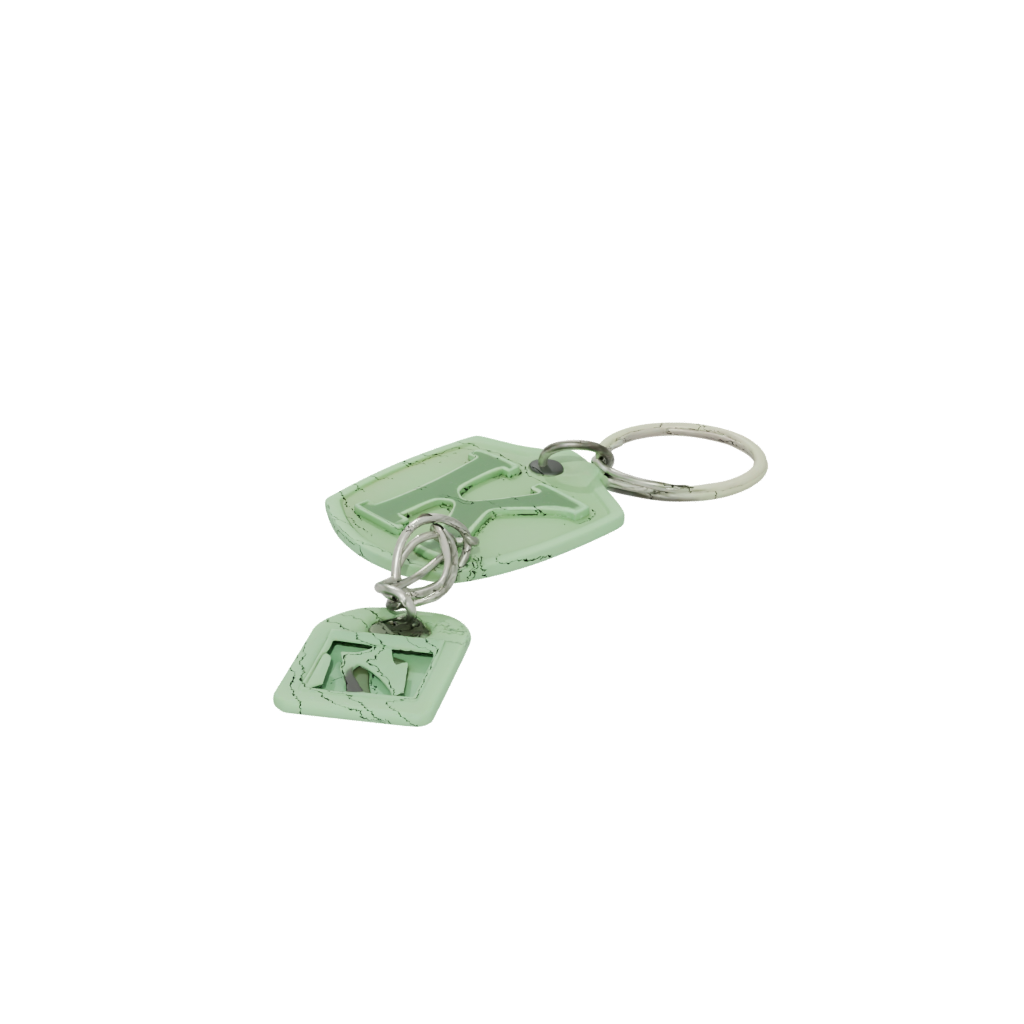 Glow Layered Monogram Initial K — keychains 3D print model, STL