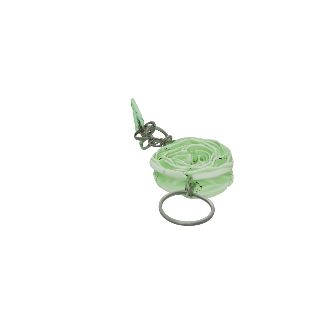Glow Layered Wave Charm — keychains 3D print model, STL