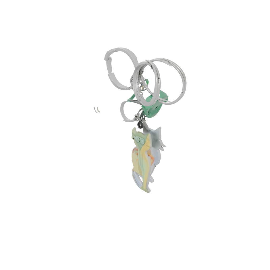 Glow Outline Cat Silhouette Charm