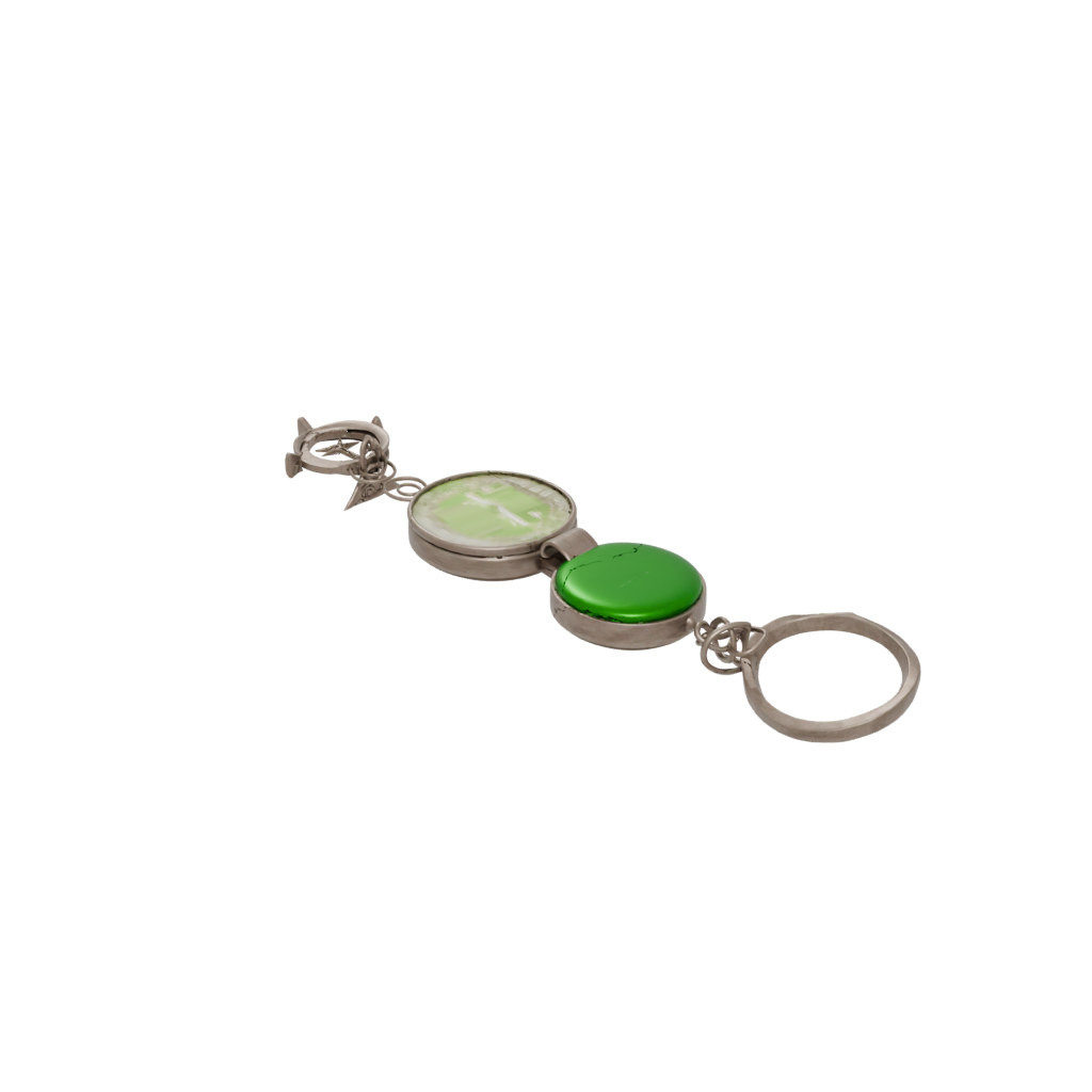 Glow Outline Compass Charm — keychains 3D print model, STL