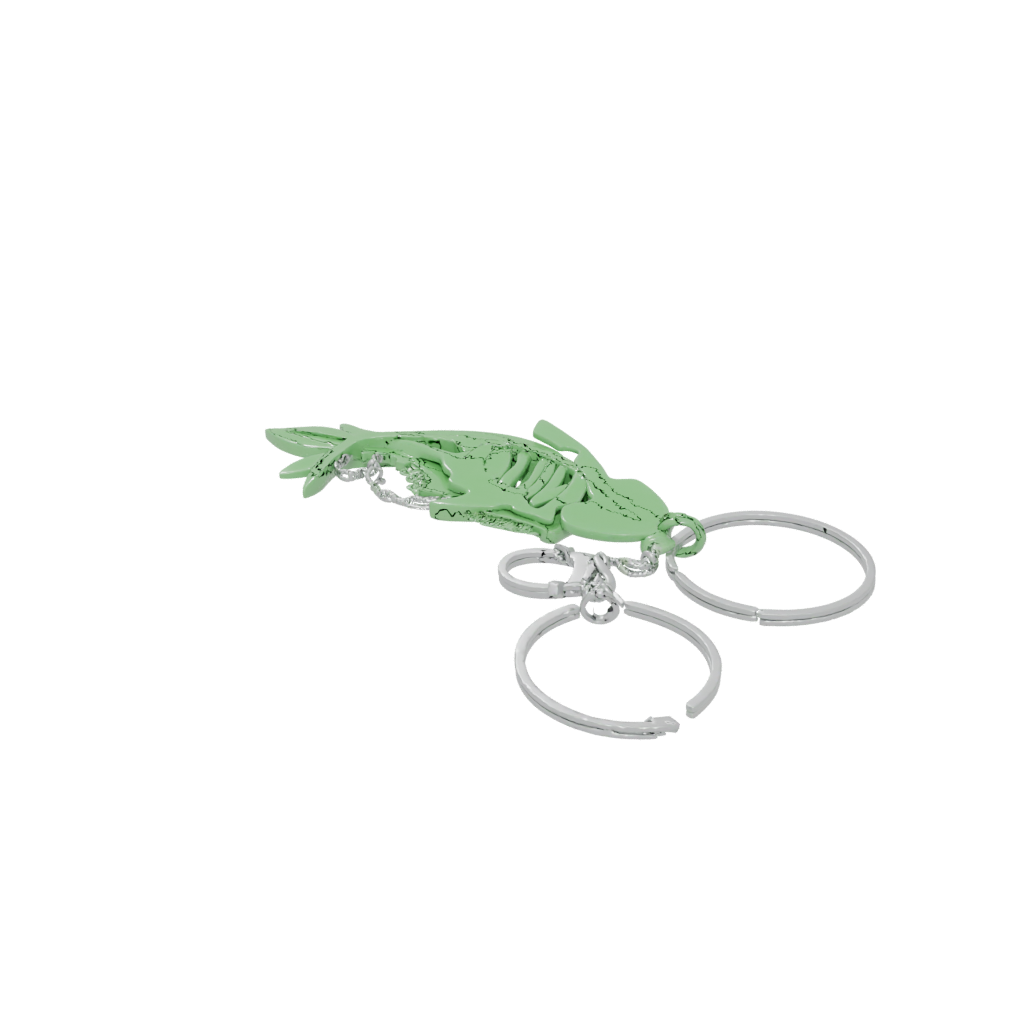 Glow Outline Fish Charm