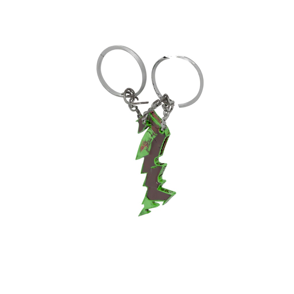 Glow Outline Lightning Bolt Charm