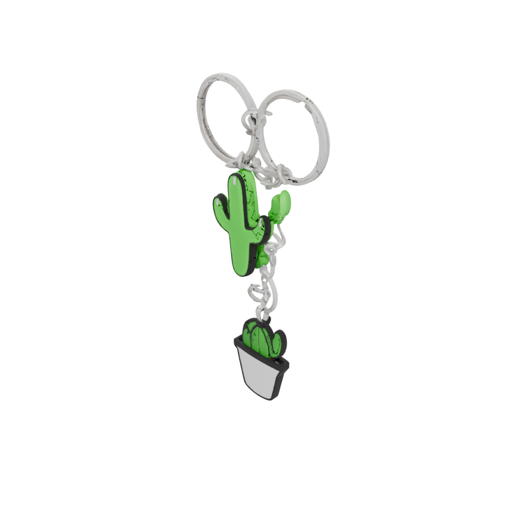 Glow Outline Mini Cactus Charm
