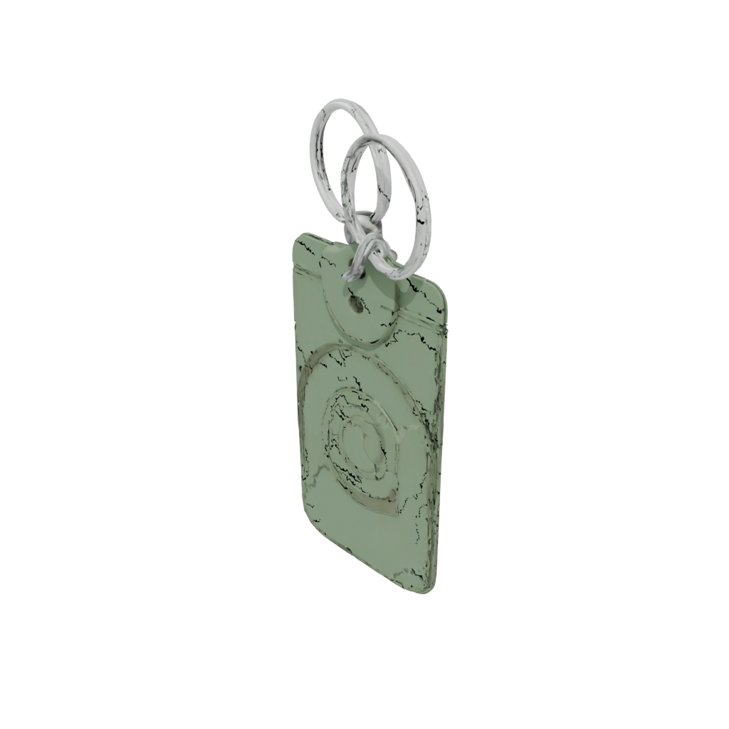Glow Outline Monogram Initial C — keychains 3D print model, STL