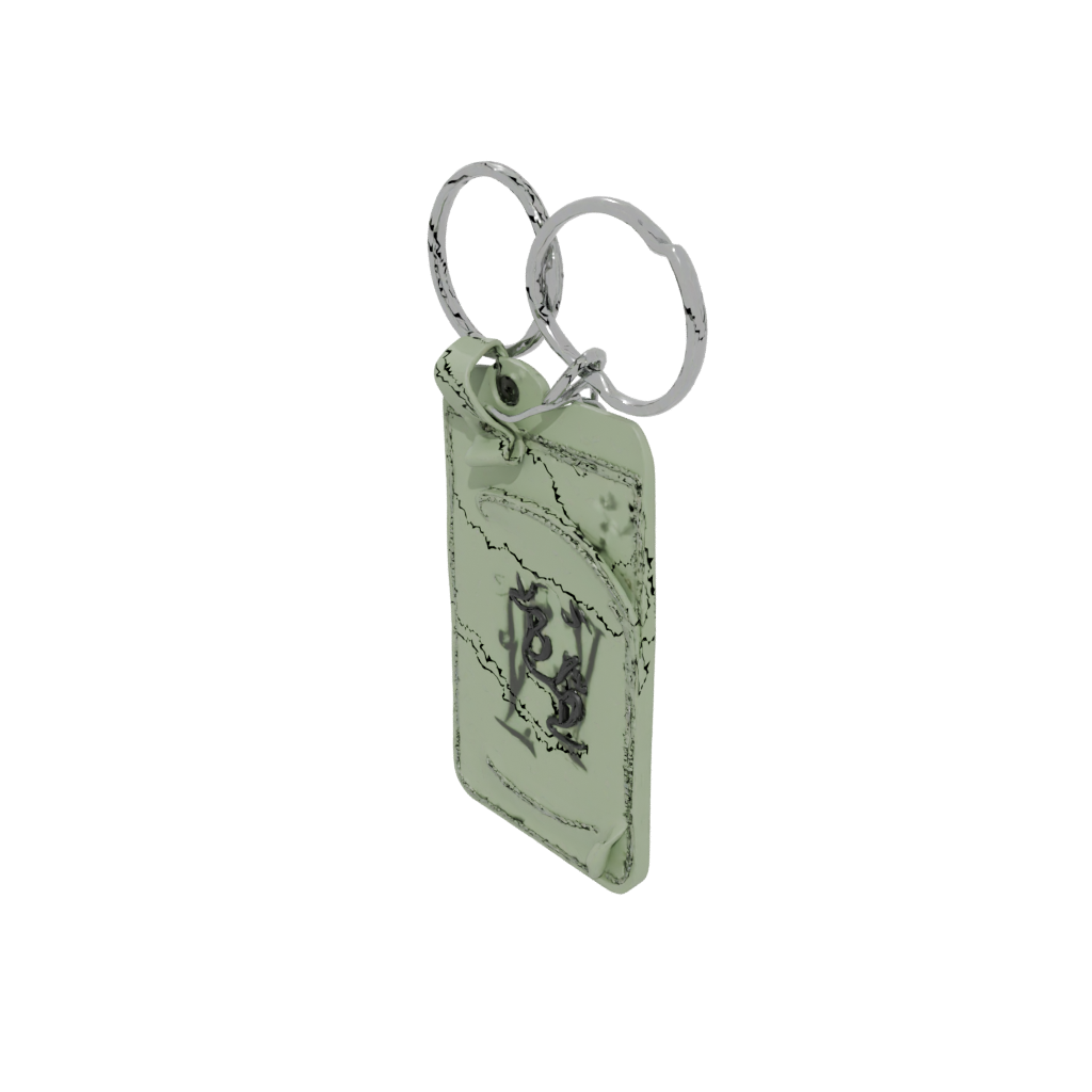 Glow Outline Monogram Initial L — keychains 3D print model, STL