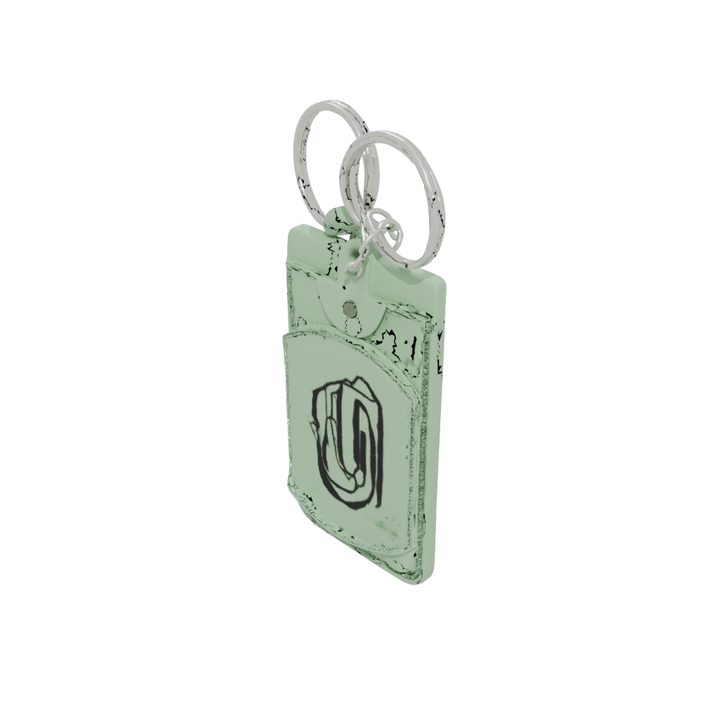 Glow Outline Monogram Initial U