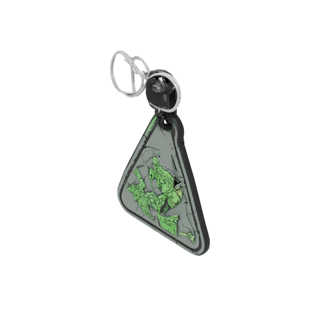 Glow Outline Mountain Peak Charm