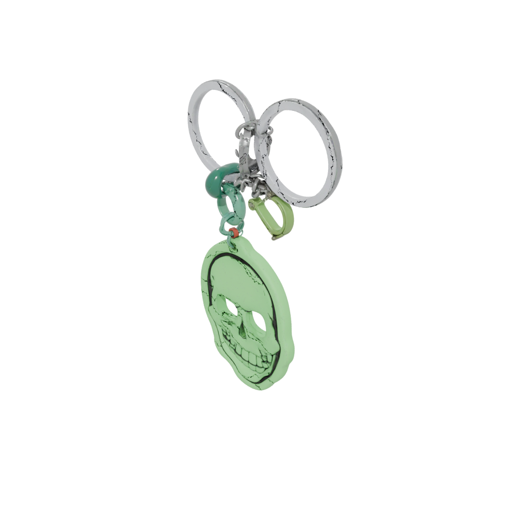 Glow Outline Skull Charm