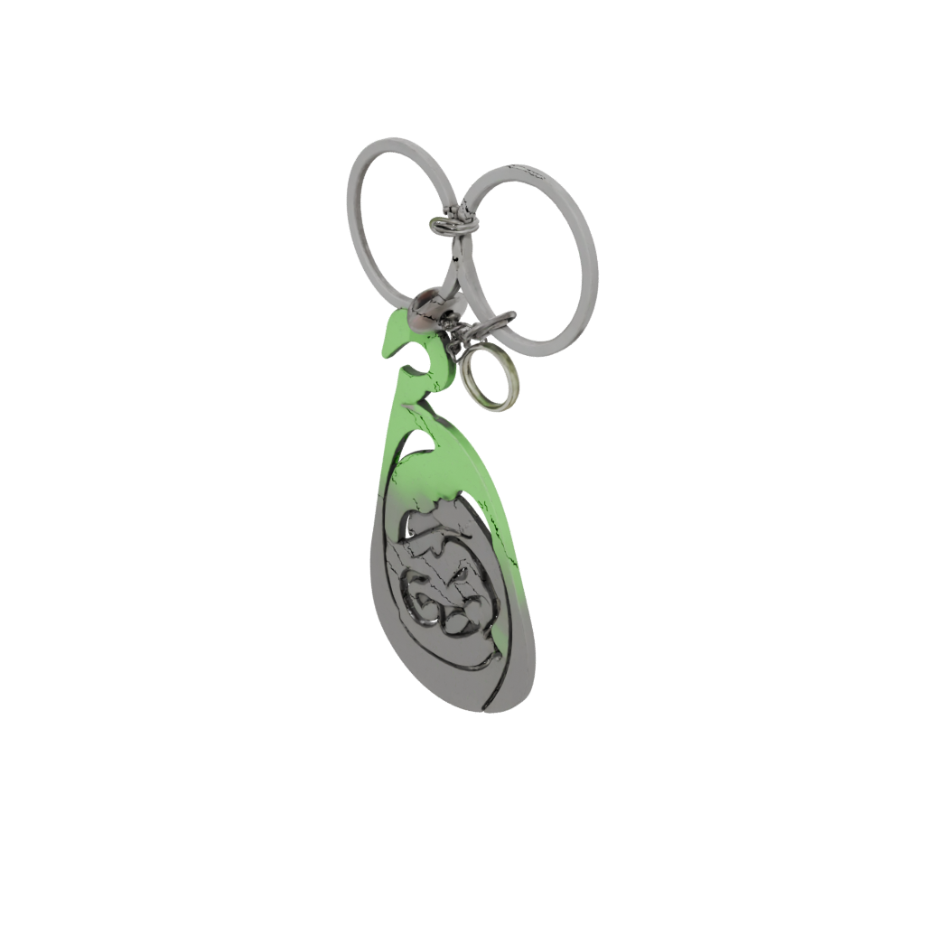 Glow Outline Wave Charm
