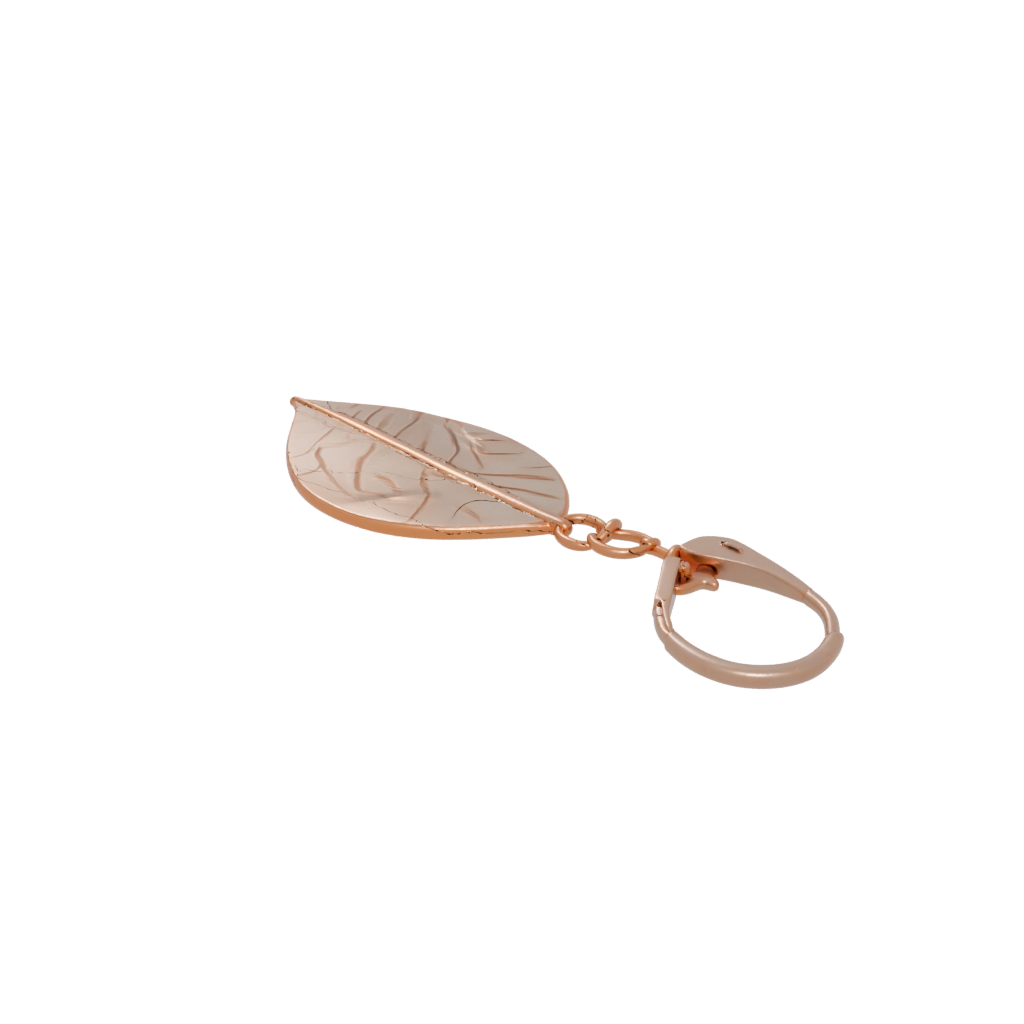 Gold 3D Leaf Charm