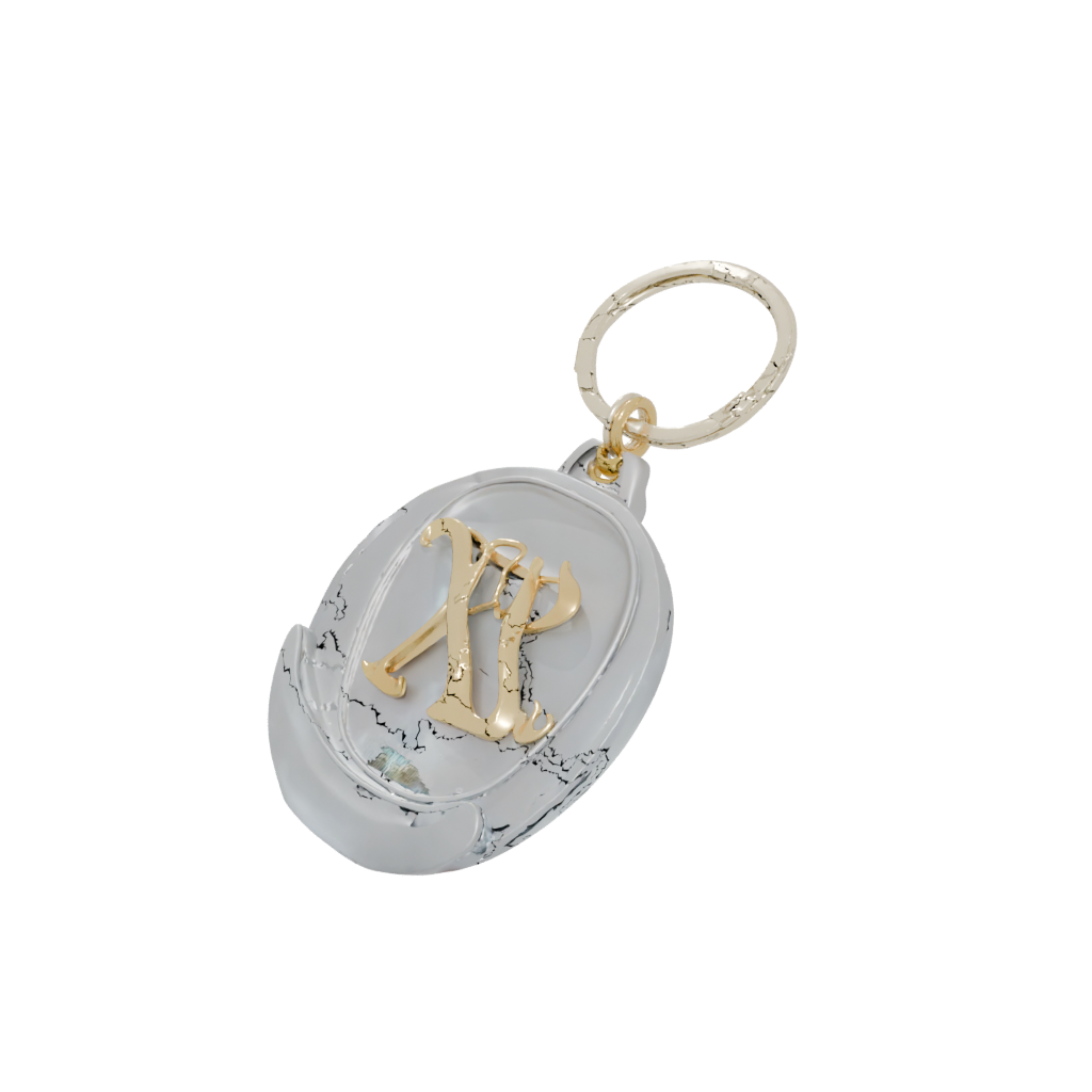 Gold 3D Monogram Initial A
