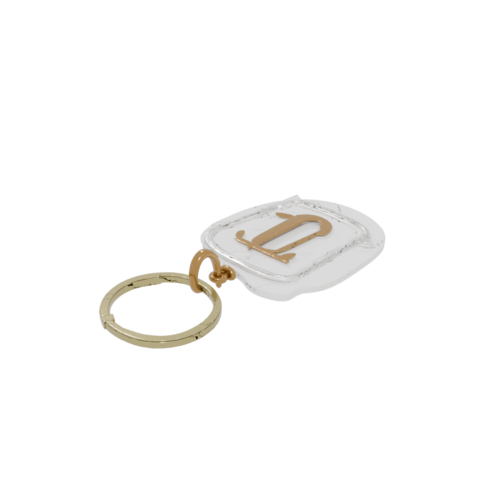 Gold 3D Monogram Initial J
