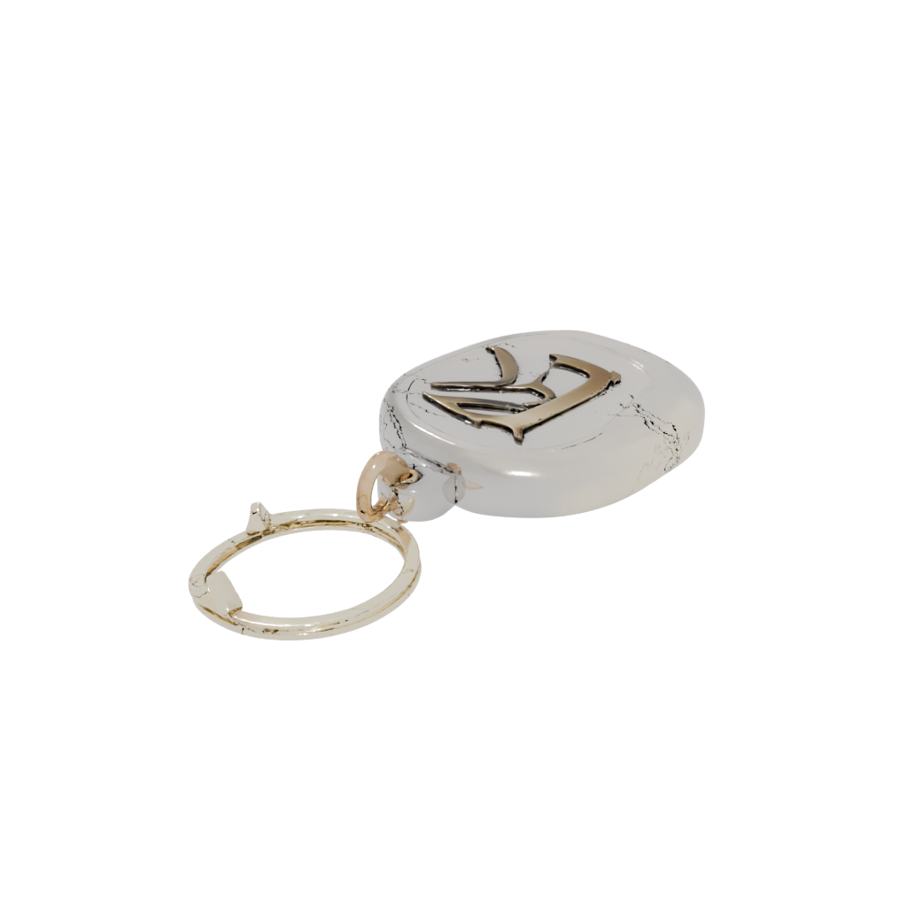 Gold 3D Monogram Initial K