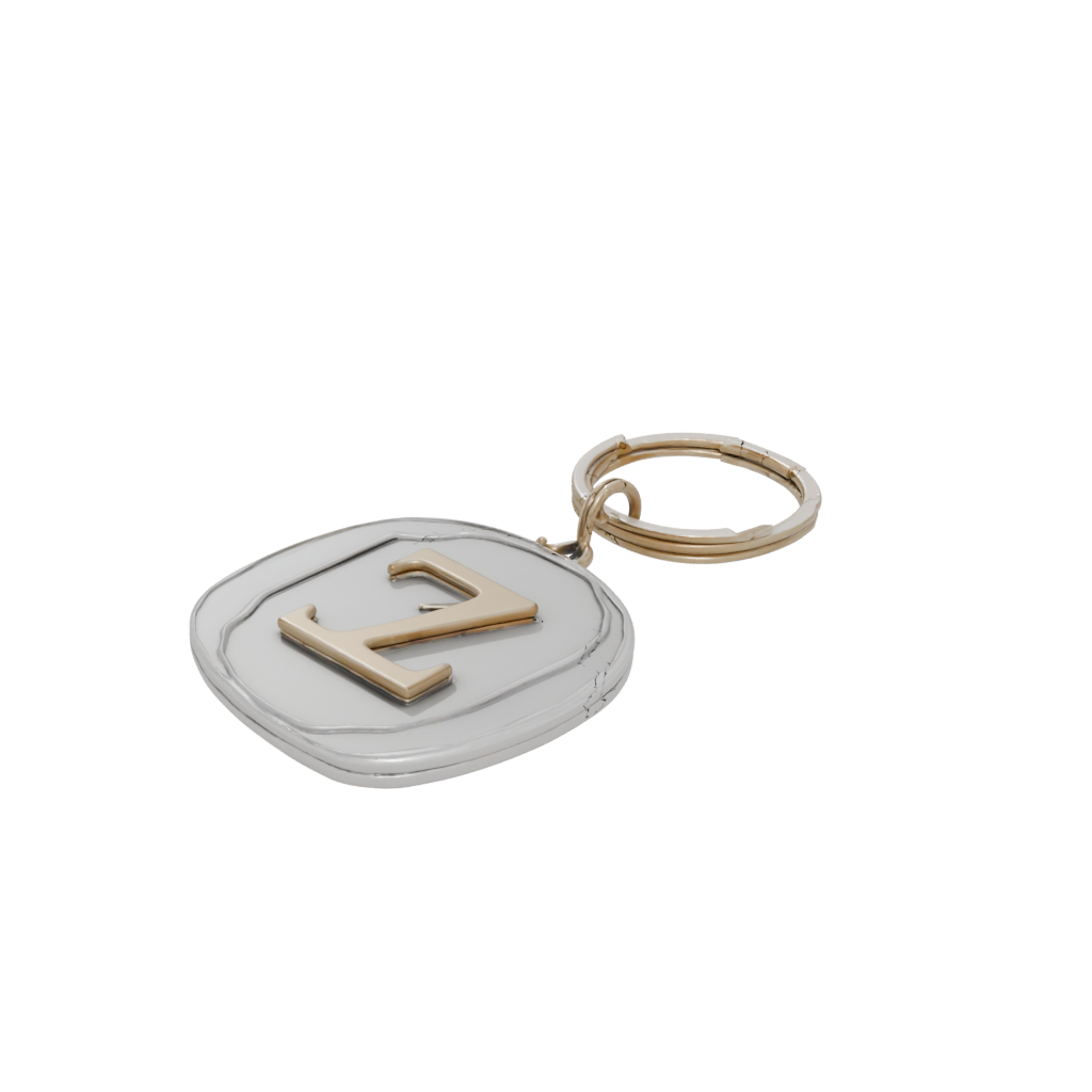 Gold 3D Monogram Initial Z