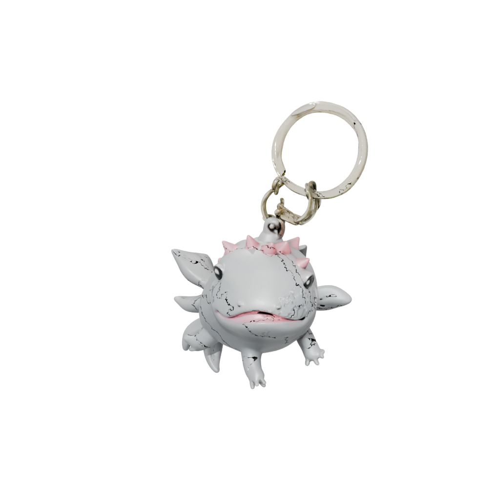 Gold 3D Tiny Axolotl Charm