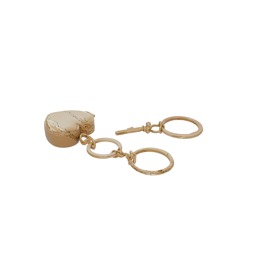 Gold Heart Locket Charm