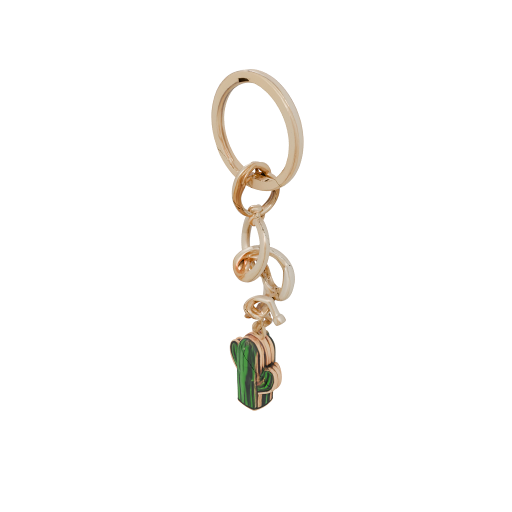 Gold Mini Cactus Charm