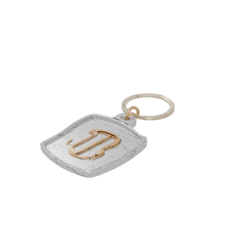 Gold Monogram Initial B