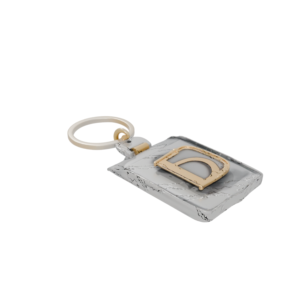 Gold Monogram Initial D