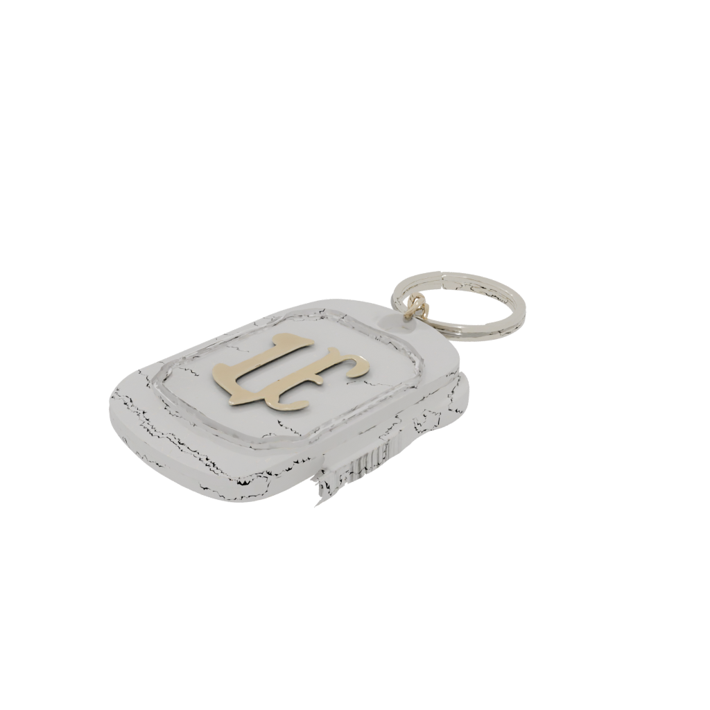 Gold Monogram Initial I