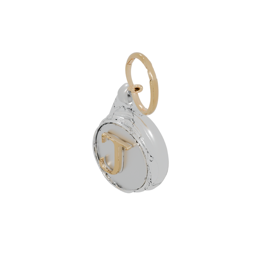 Gold Monogram Initial J