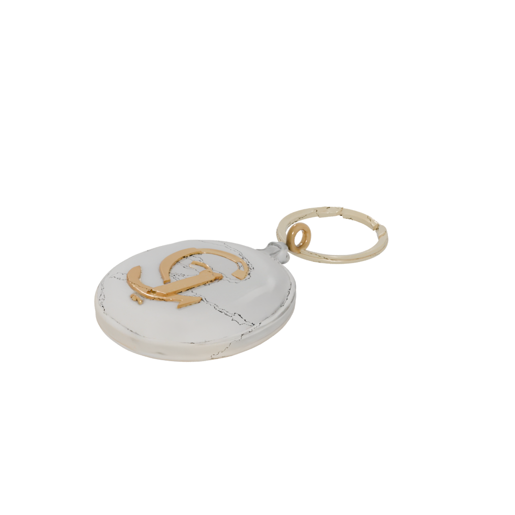 Gold Monogram Initial Q