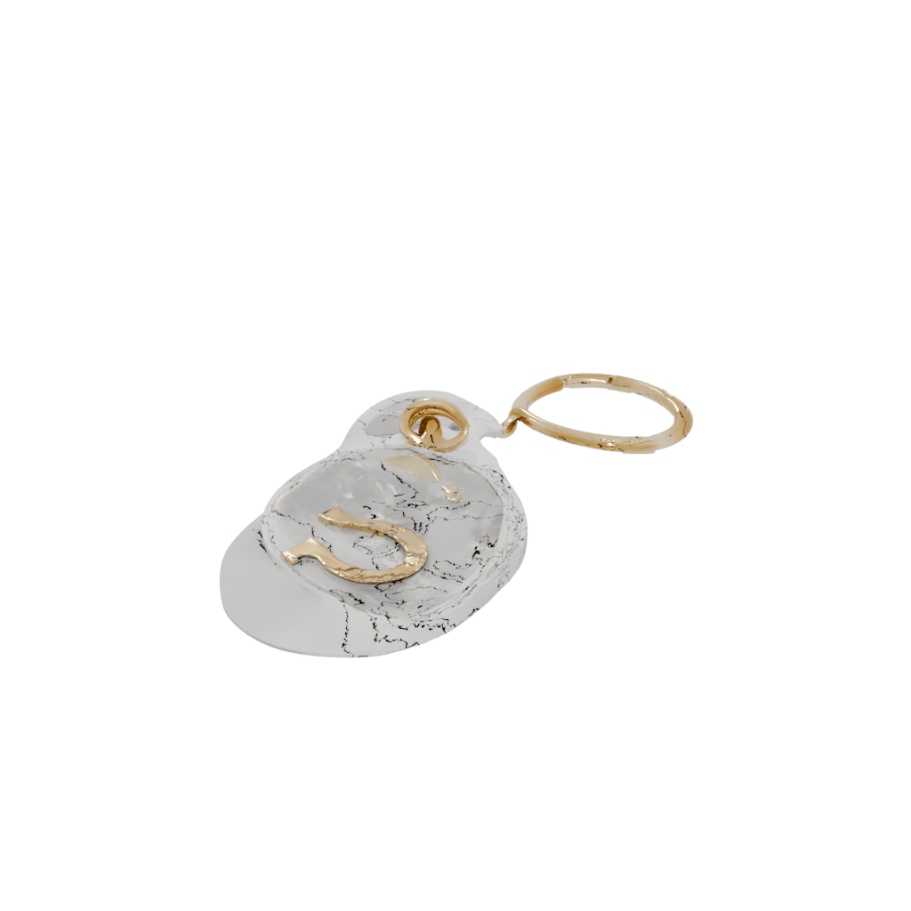 Gold Monogram Initial S