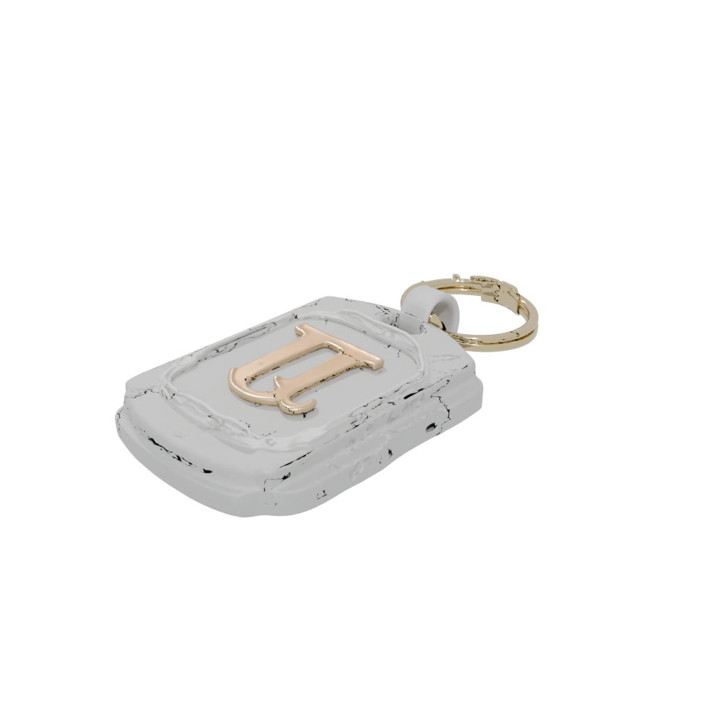 Gold Monogram Initial U
