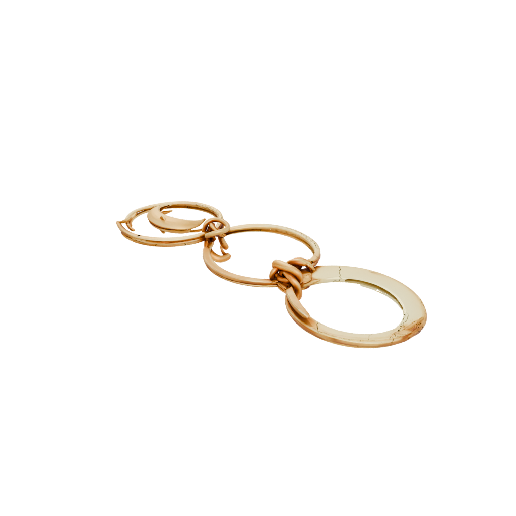 Gold Moon Crescent Charm