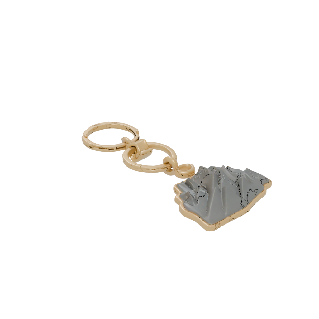Gold Mountain Peak Charm