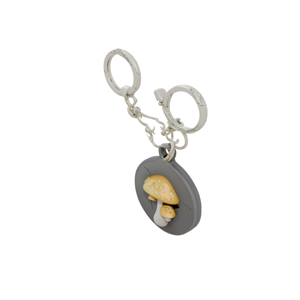 Gold Mushroom Charm
