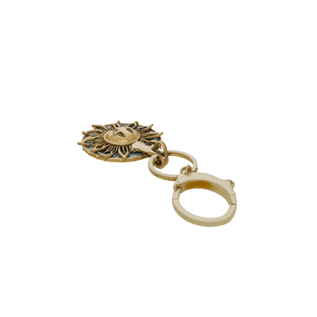 Gold Sun Charm