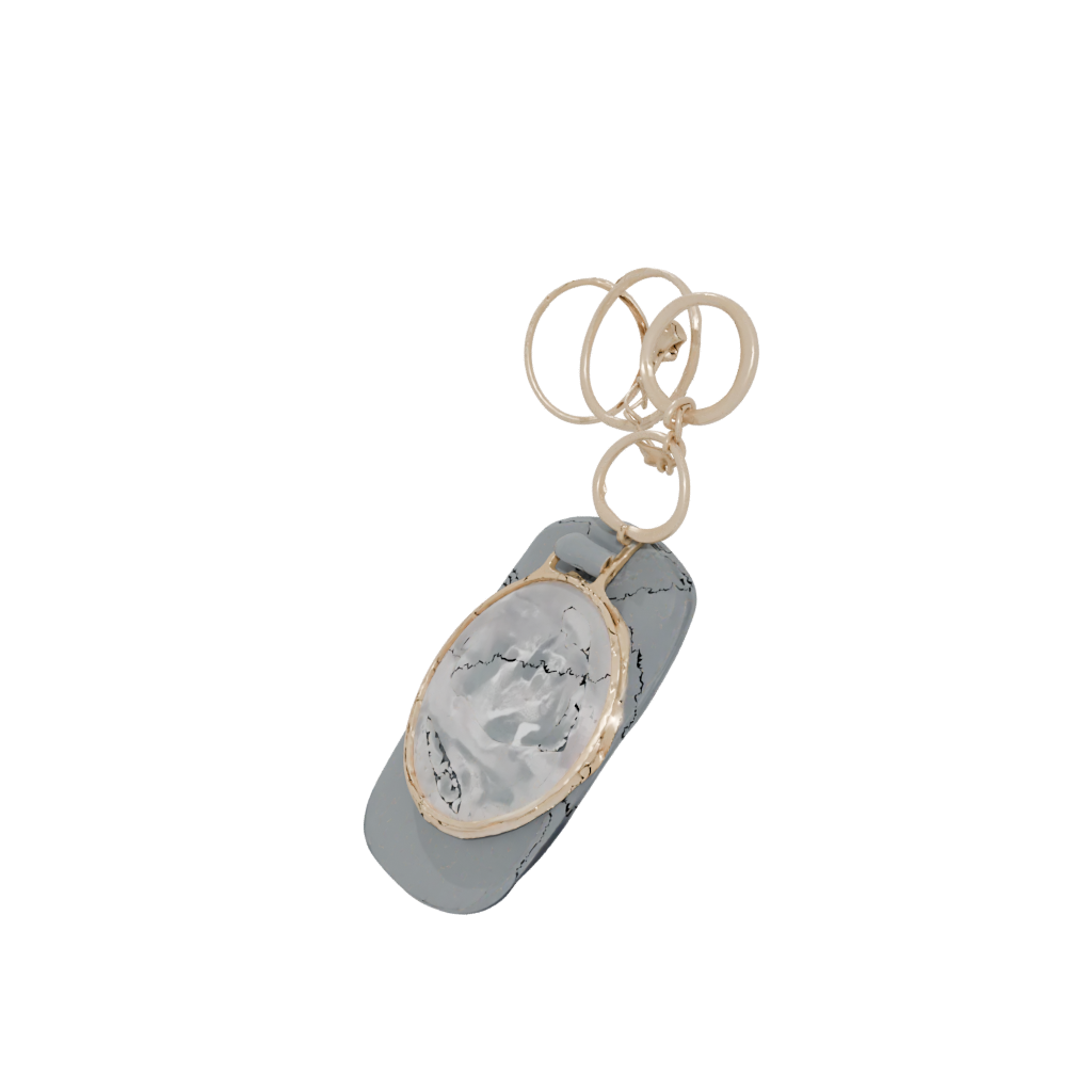 Gold Wave Charm