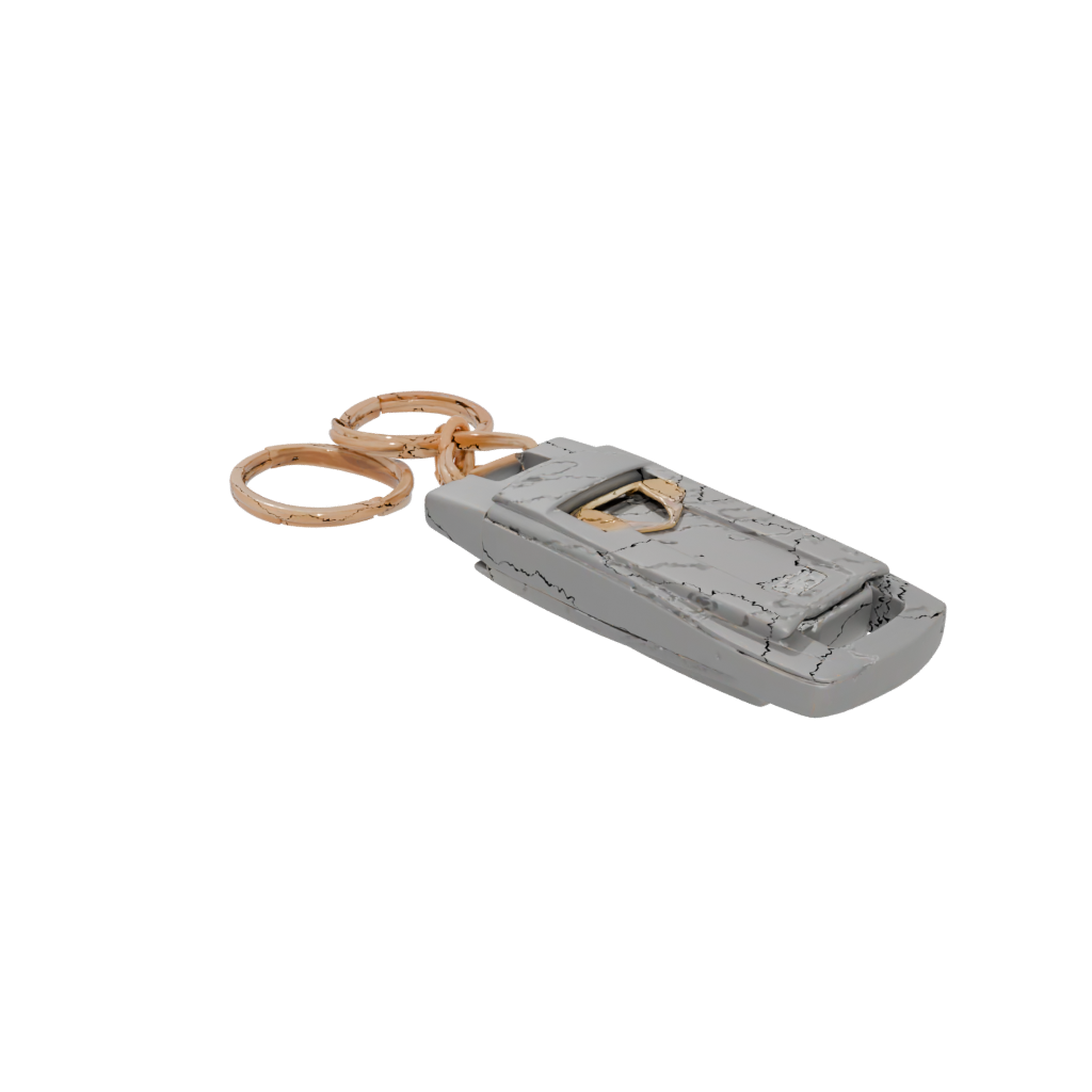 Gold Whistle Keyfob