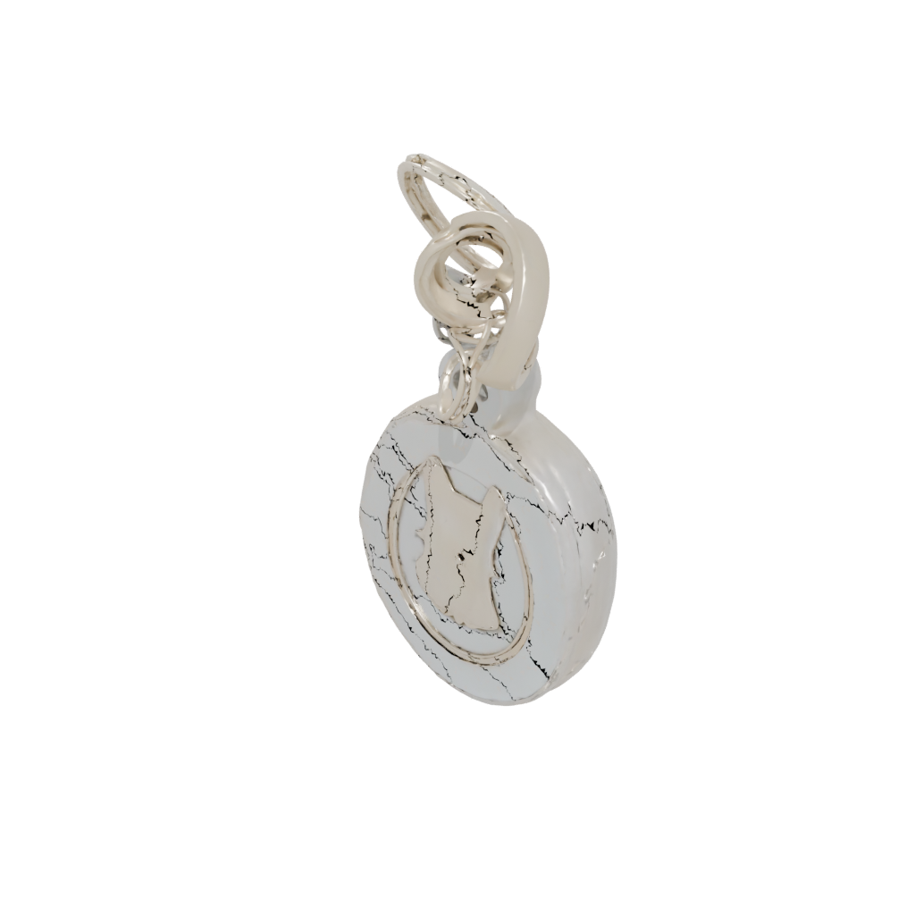 Gold Layered Cat Silhouette Charm