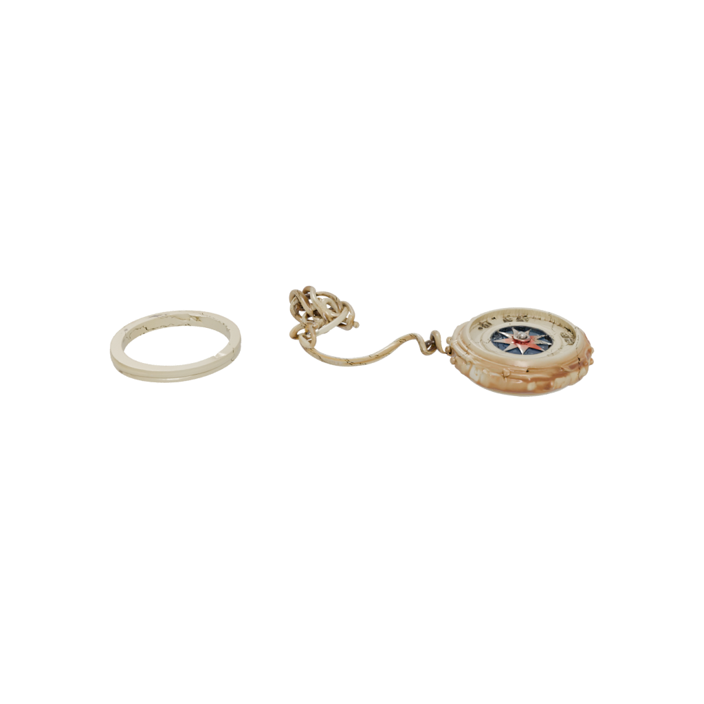 Gold Layered Compass Charm