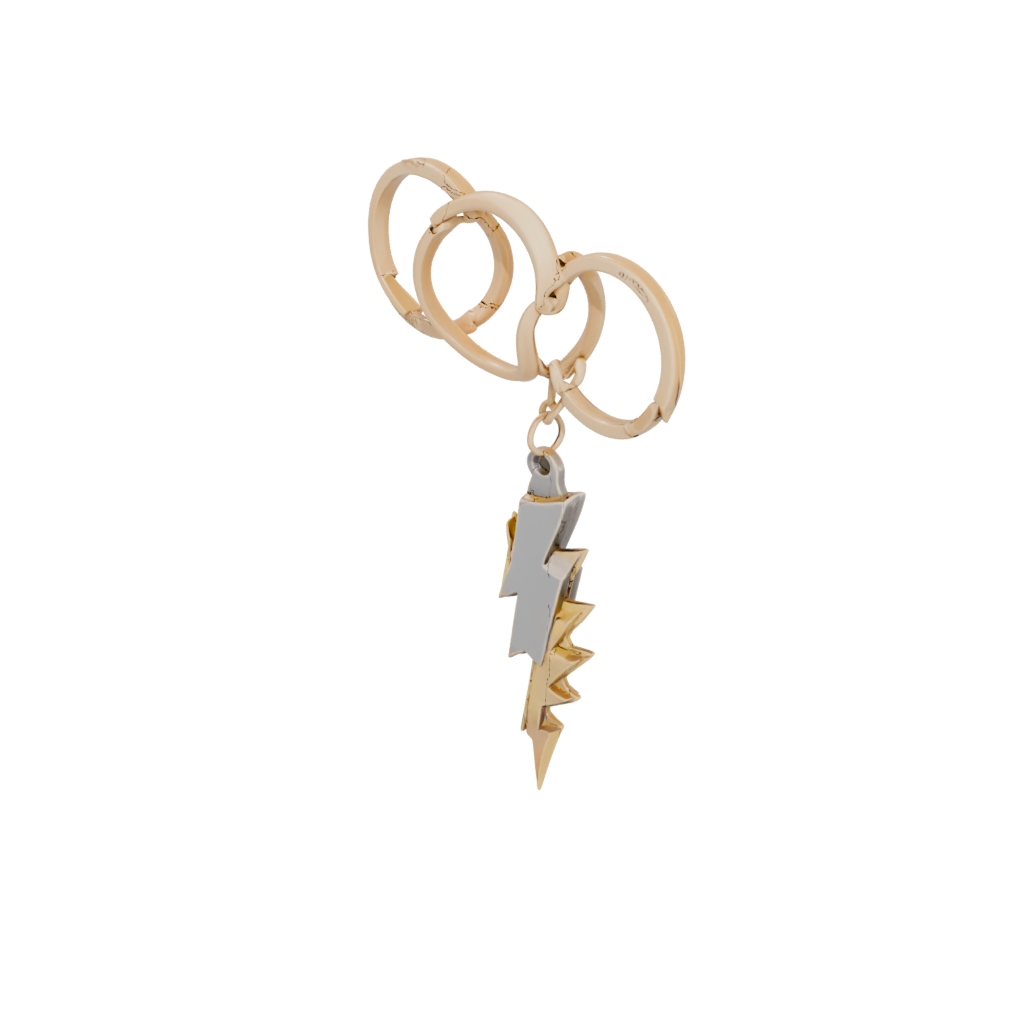 Gold Layered Lightning Bolt Charm