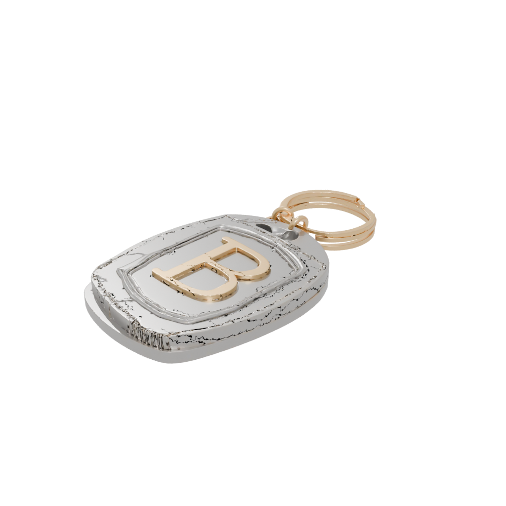 Gold Layered Monogram Initial B