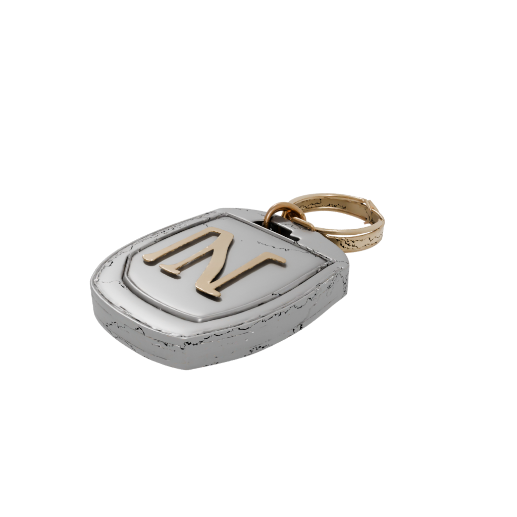 Gold Layered Monogram Initial N