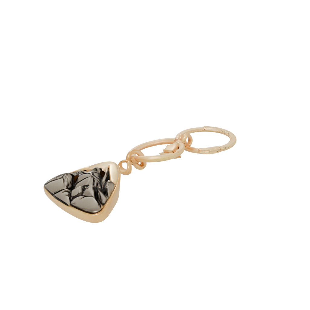 Gold Layered Mountain Peak Charm