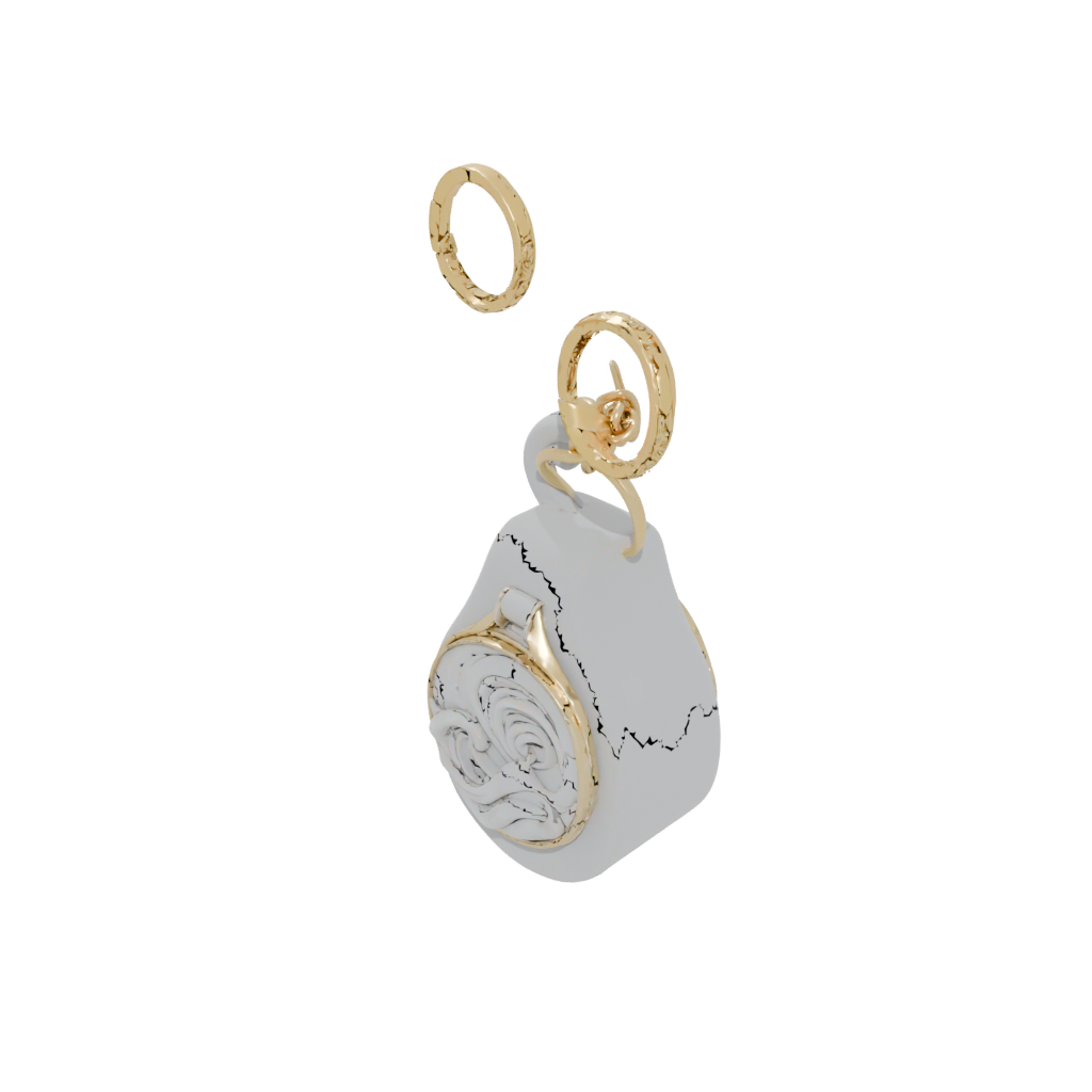 Gold Layered Wave Charm
