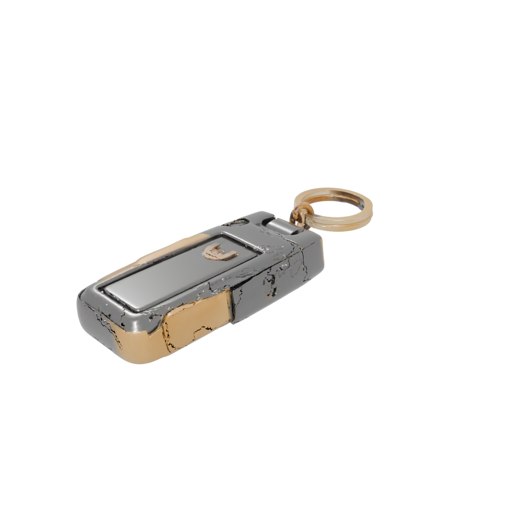Gold Layered Whistle Keyfob