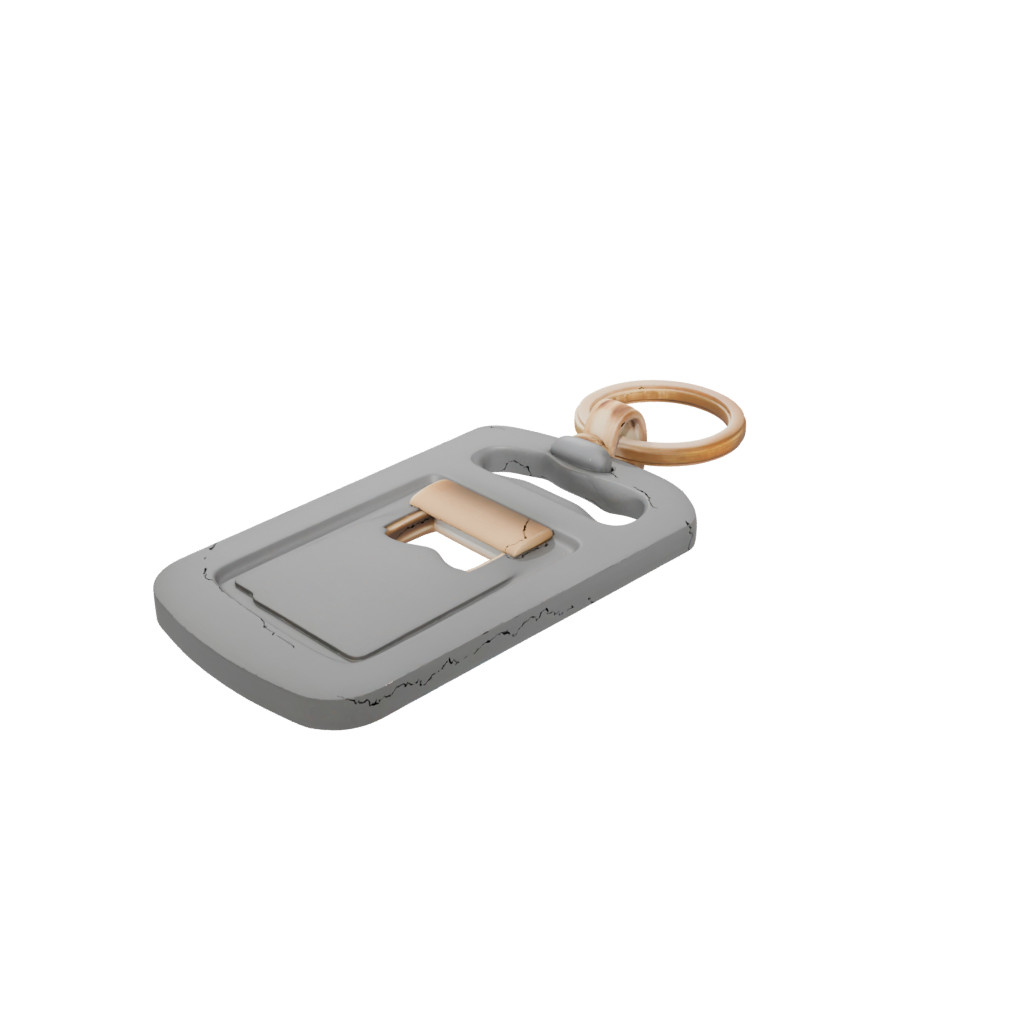 Gold Outline Bottle Opener Tag