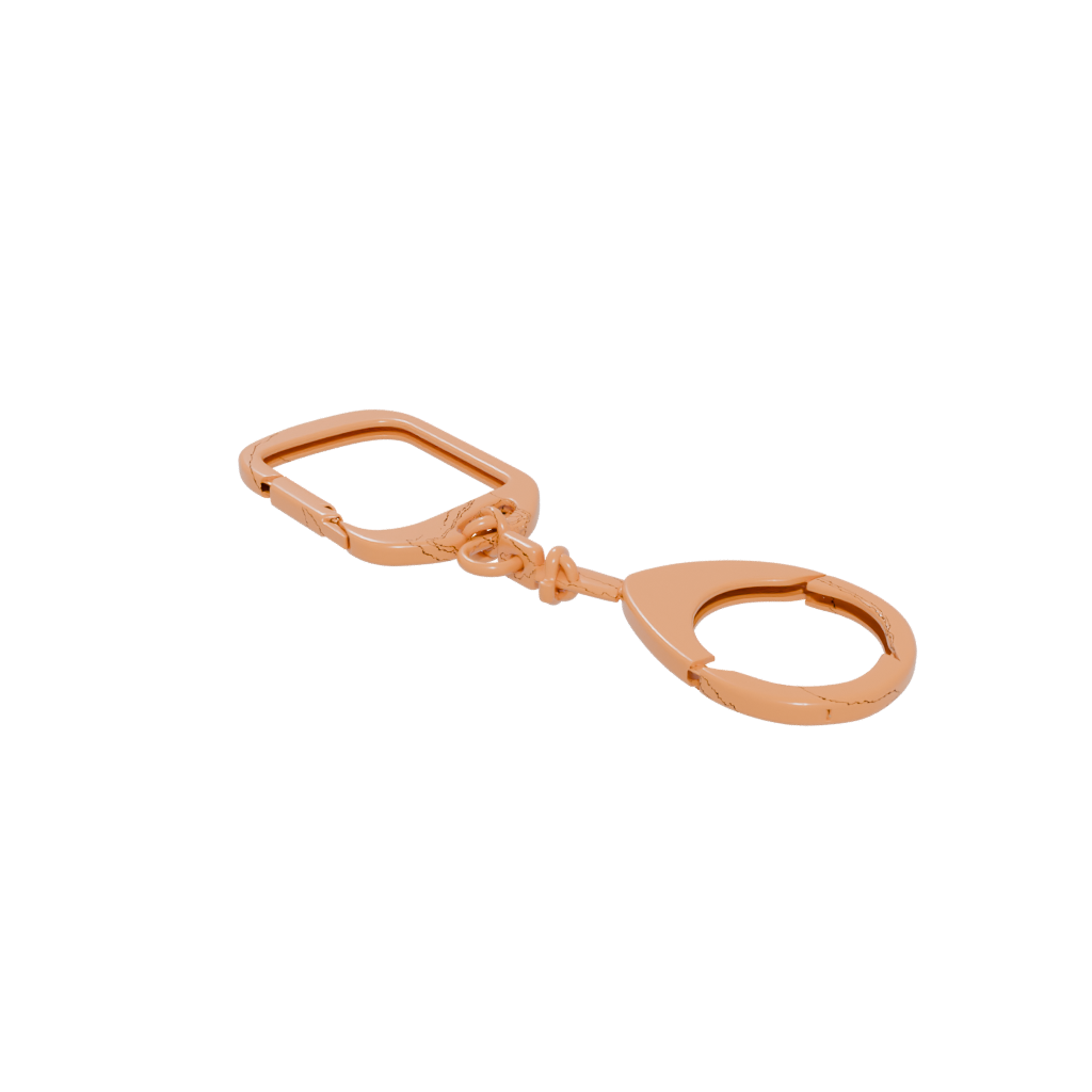 Gold Outline Carabiner Clip