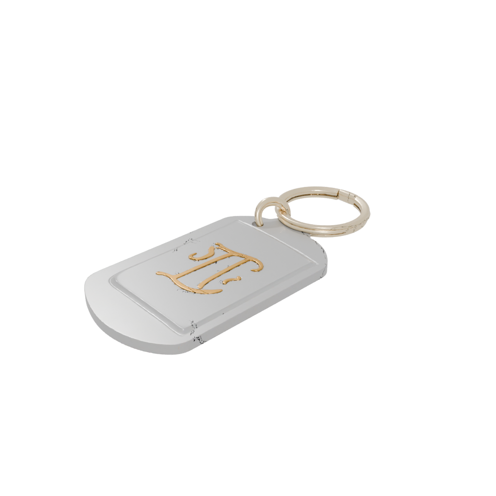 Gold Outline Monogram Initial L