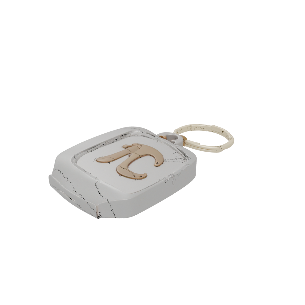 Gold Outline Monogram Initial R