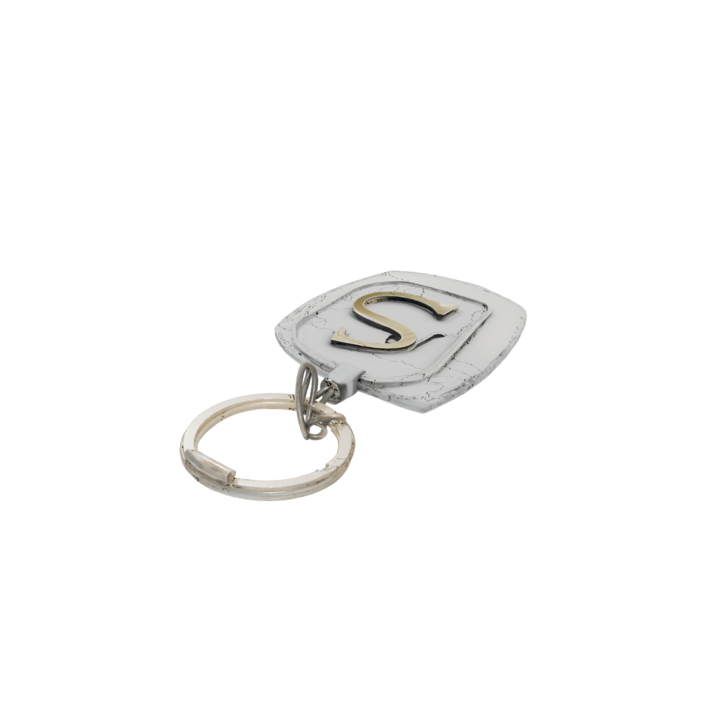 Gold Outline Monogram Initial S