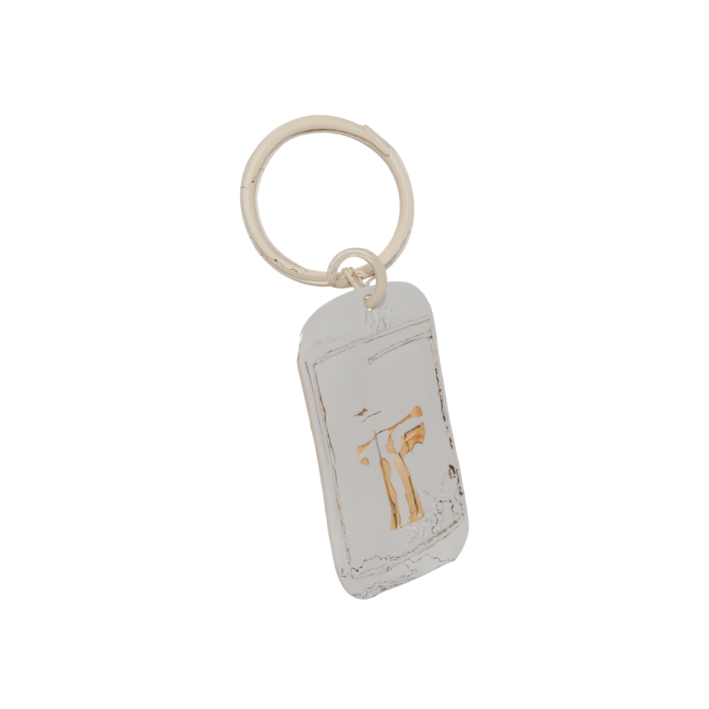 Gold Outline Monogram Initial T